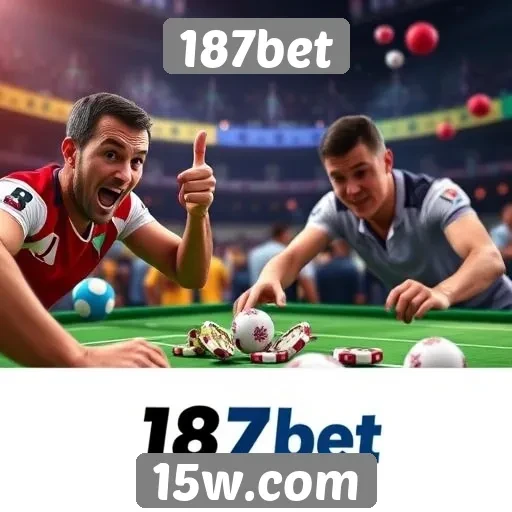 Espaço de jogos ao vivo no 187bet